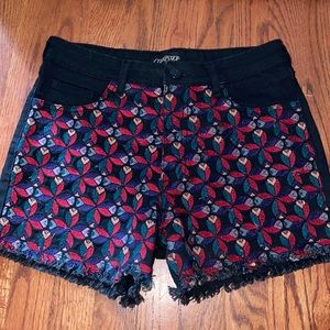 Embroidered shorts